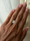 Elongated Cushion Brilliant H color, 3.02ct