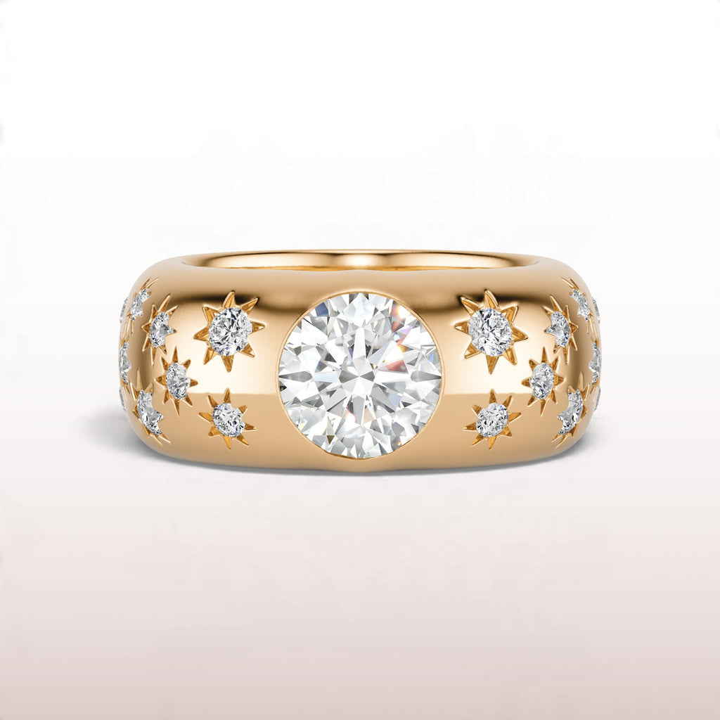Meridian Dome Ring in Diamond