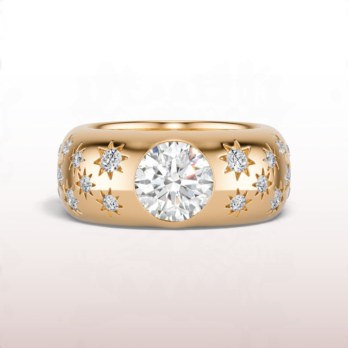 Meridian Dome Ring in Diamond