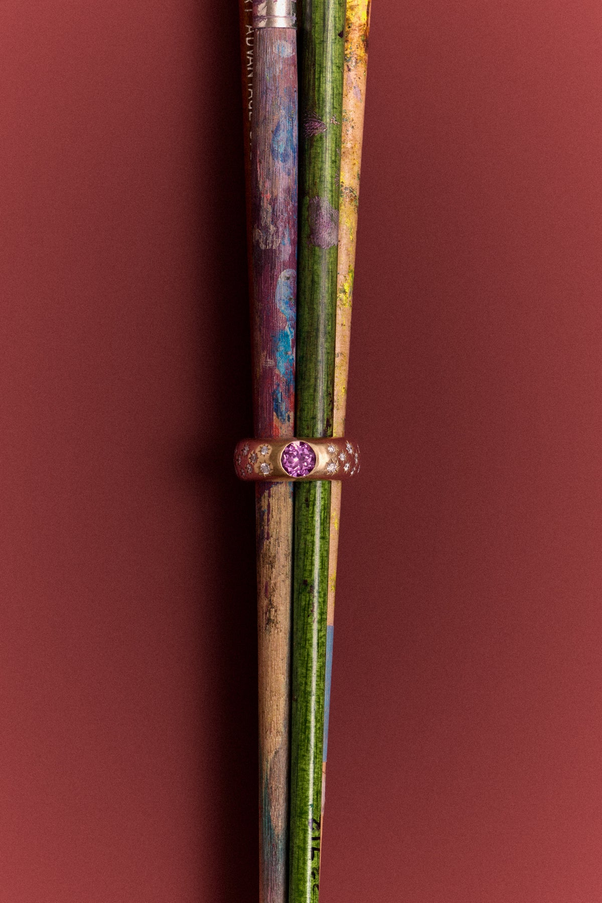 Meridian Dome Ring in Pink Sapphire