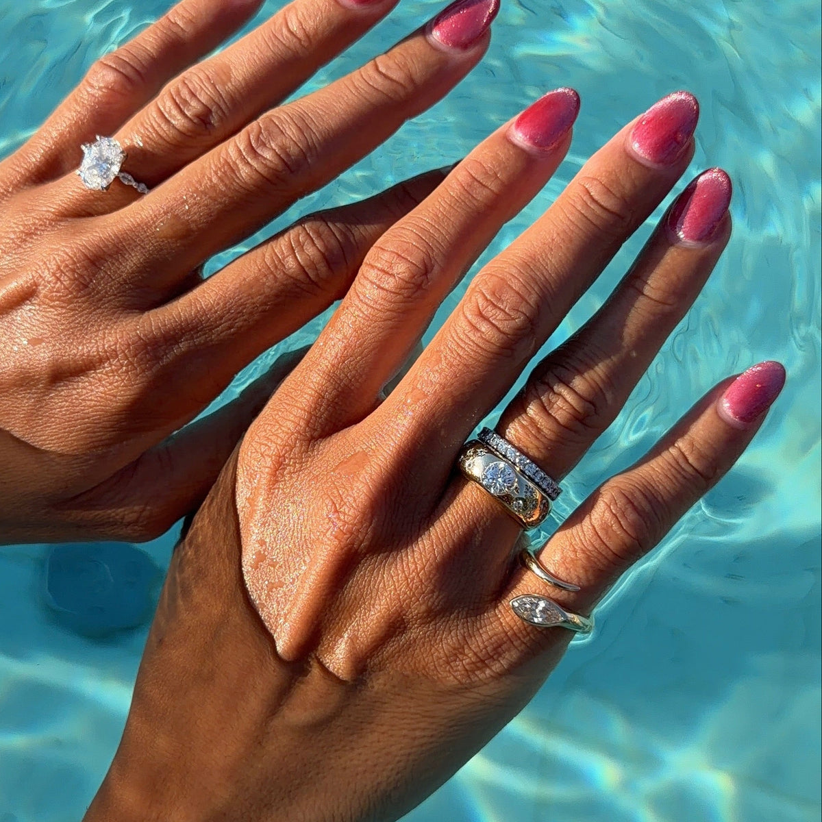 Meridian Dome Ring in Diamond