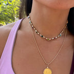 Origin Necklace in Tourmaline & Diamond