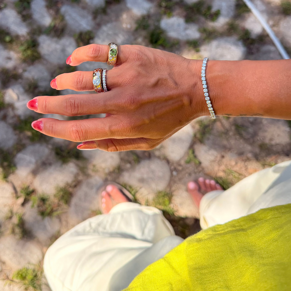 Meridian Dome Ring in Diamond