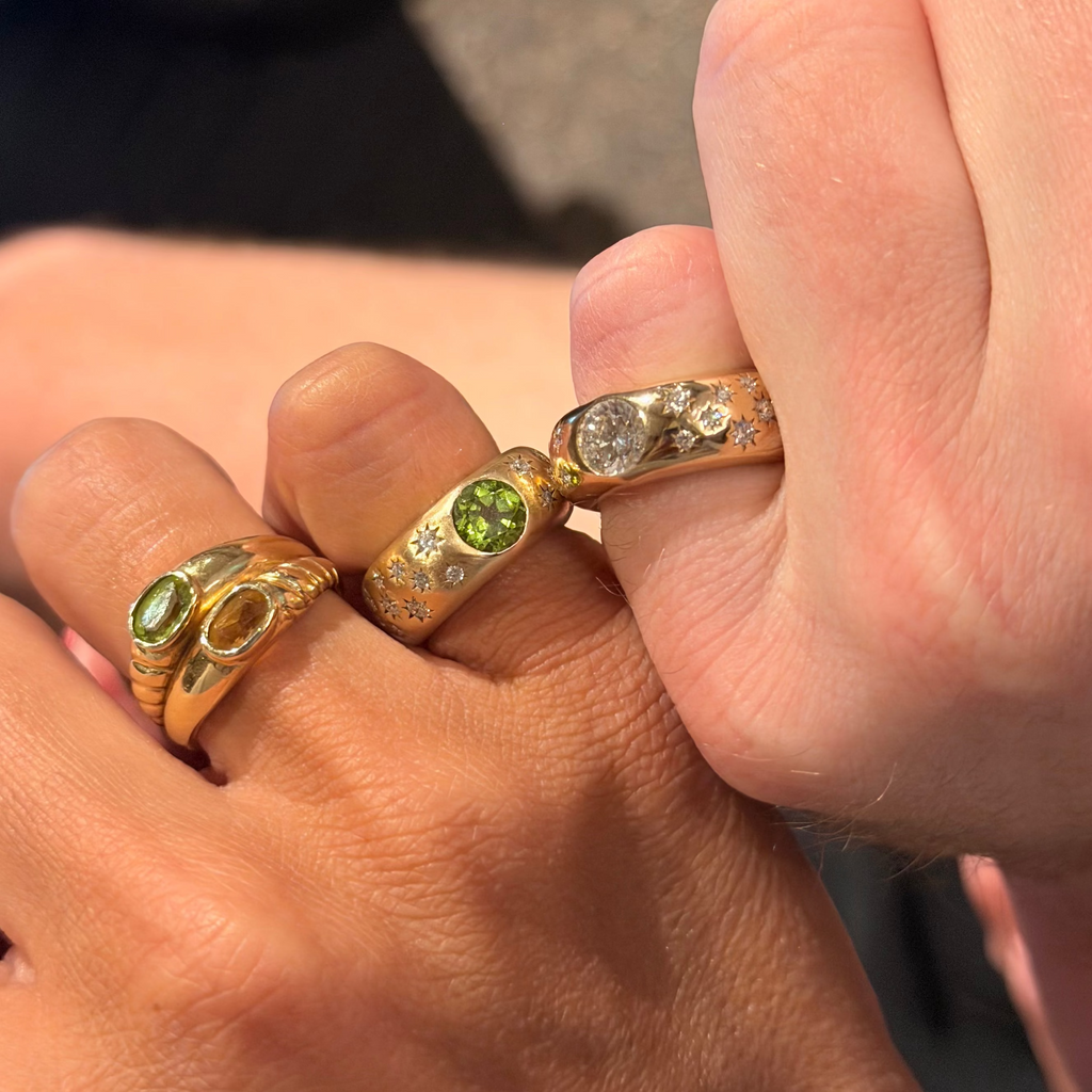 Meridian Dome Ring in Peridot