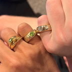 Meridian Dome Ring in Peridot
