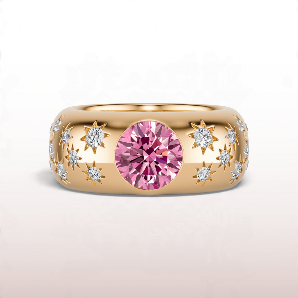 Meridian Dome Ring in Pink Sapphire