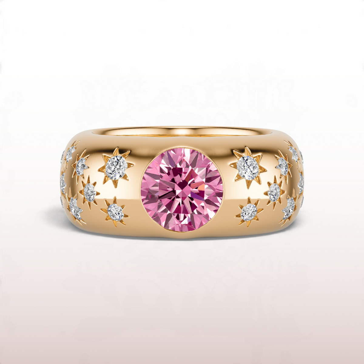 Meridian Dome Ring in Pink Sapphire