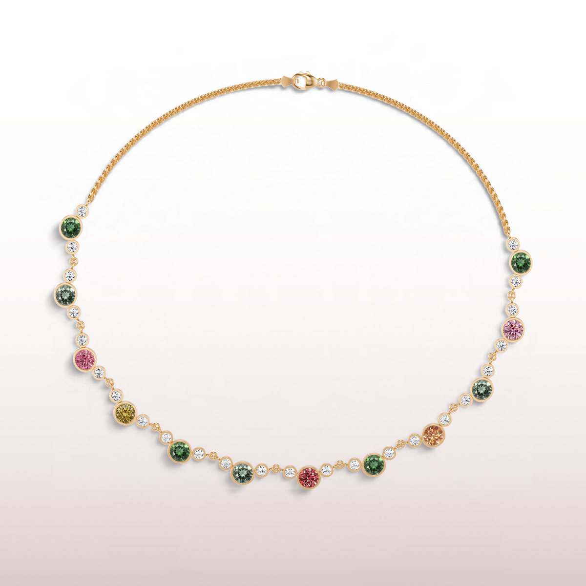 Origin Necklace in Tourmaline & Diamond