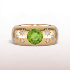 Meridian Dome Ring in Peridot