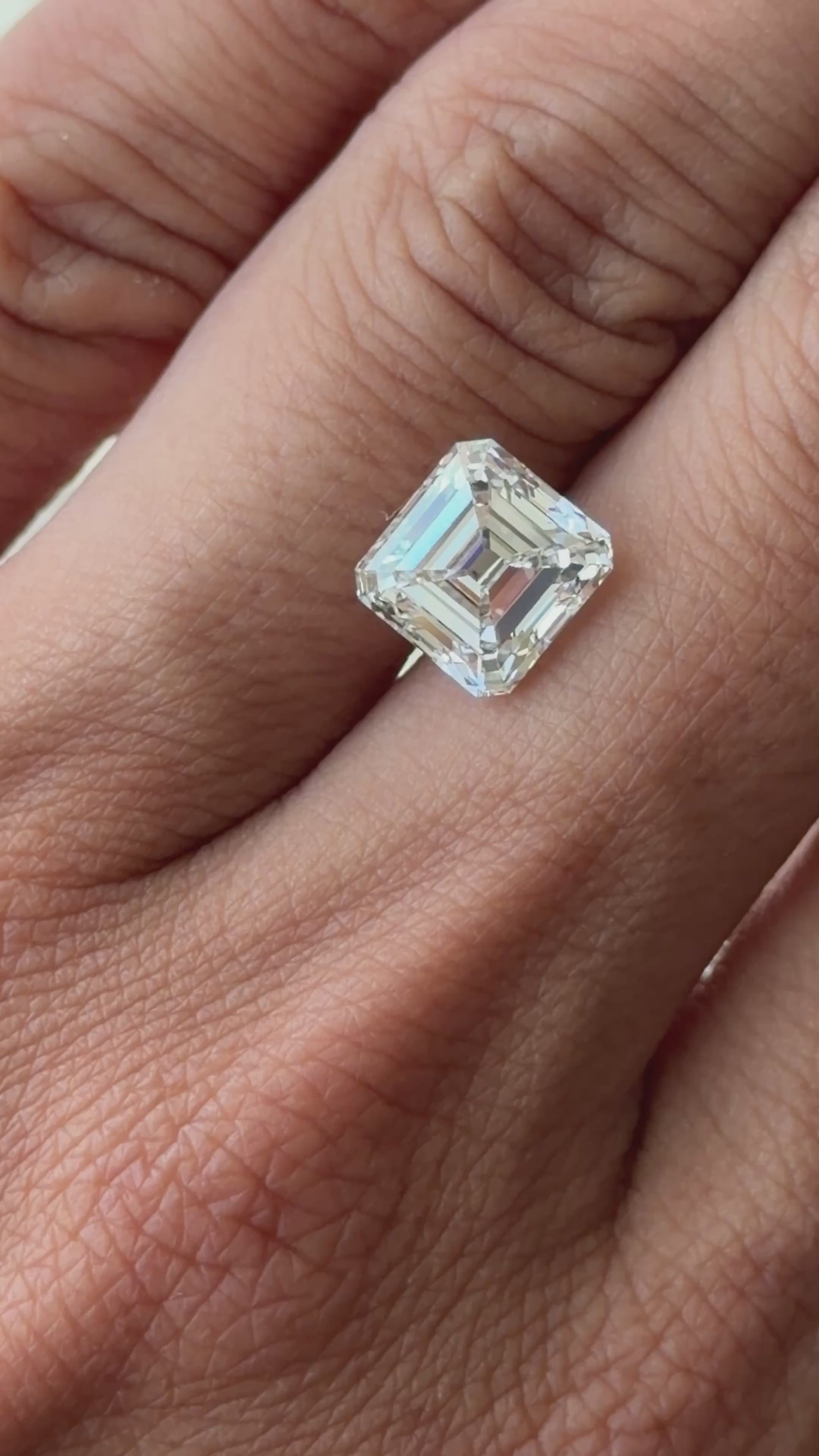 Asscher Cut E Color, 3.95ct