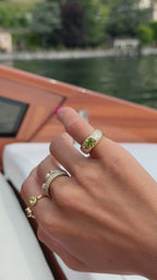 Meridian Dome Ring in Peridot
